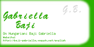 gabriella baji business card